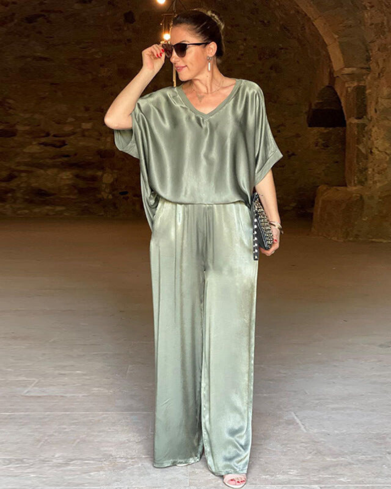 Elle | Conjunto de 2 piezas holgado y chic