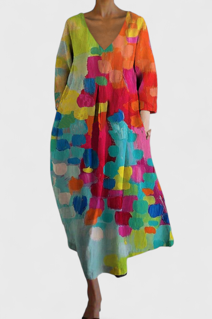 Isalinde | Vestido cómodo con escote en V