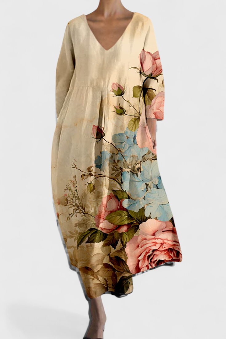 Isalinde | Vestido cómodo con escote en V