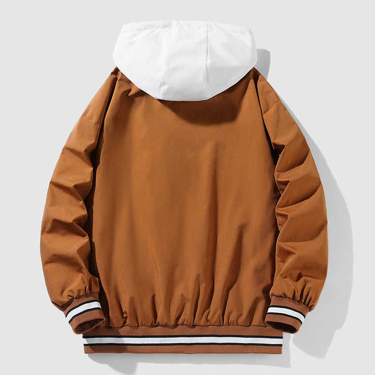 SUTONE™ | CHAQUETA VARSITY CON CAPUCHA