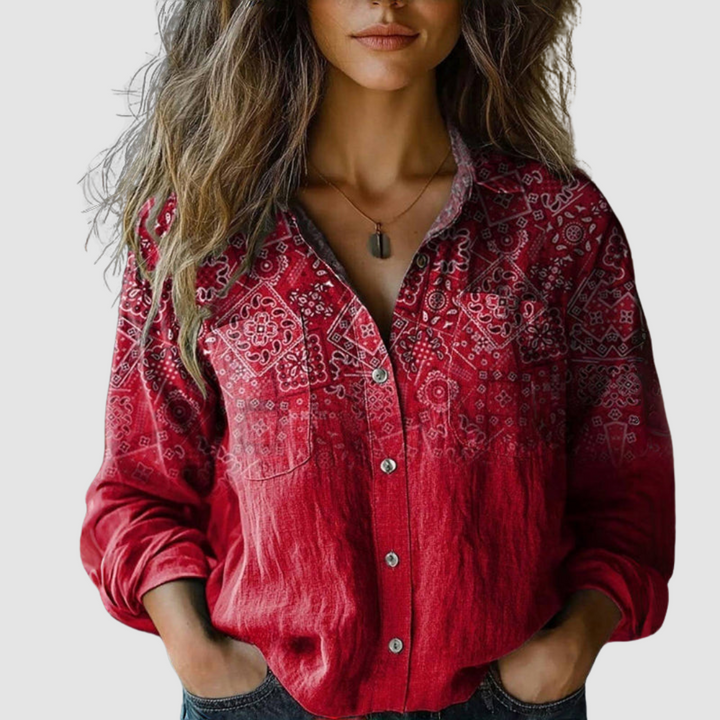 Morena | Blusa estampada vintage