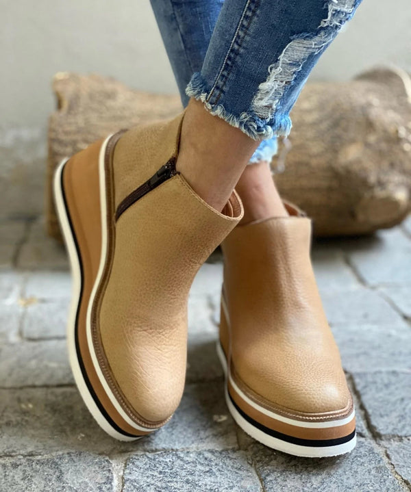 Catalina | Bota Elegante De Cuero Con Tacón Cómodo