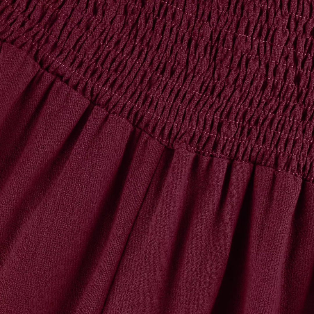 Tavina | Pantalones sencillos de algodón y lino