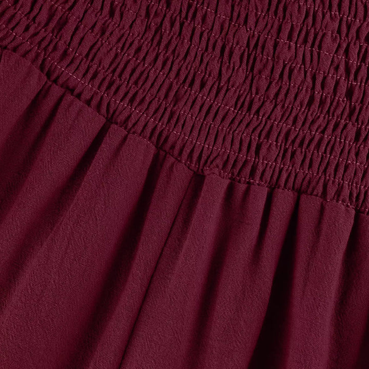 Tavina | Pantalones sencillos de algodón y lino