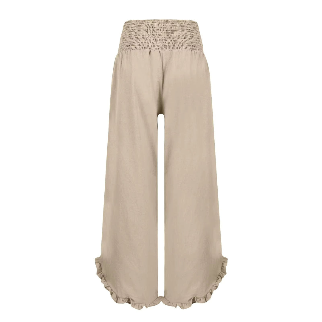 Tavina | Pantalones sencillos de algodón y lino