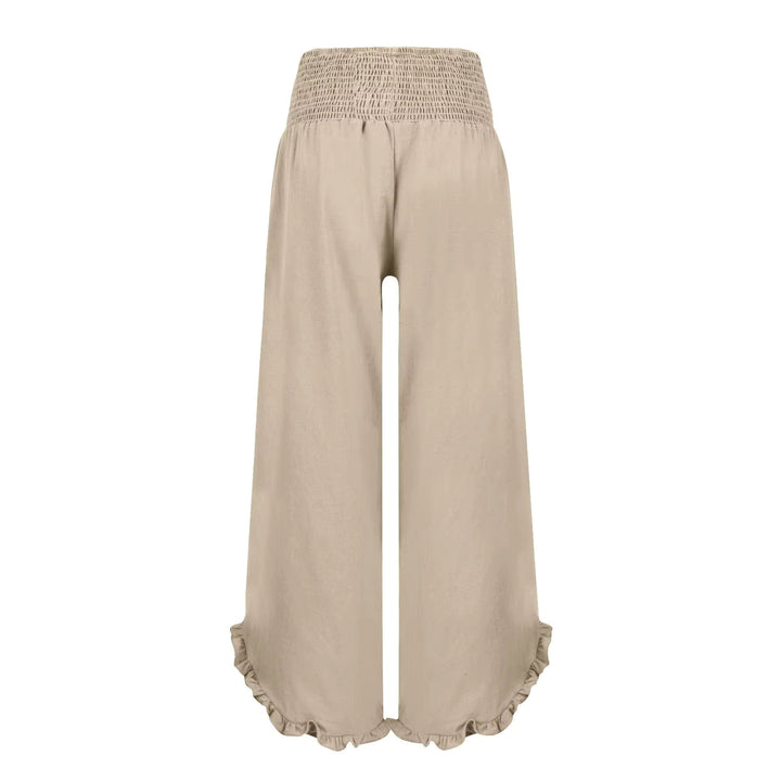 Tavina | Pantalones sencillos de algodón y lino