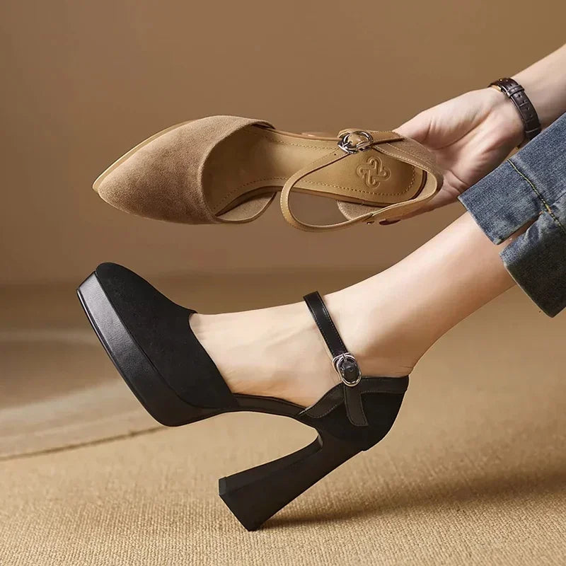 Zapatos de Tacón Elegantes Celeste