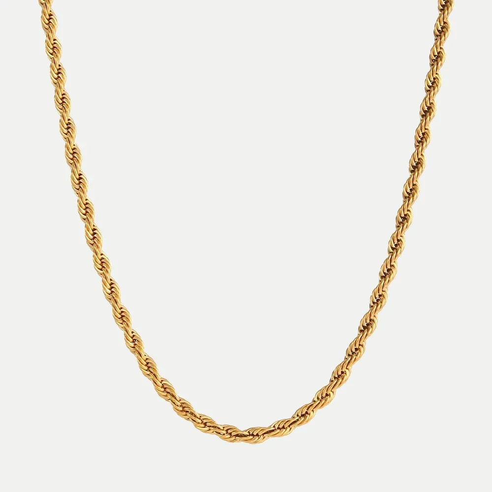 Helena – Collar dorado con decoración punteada.