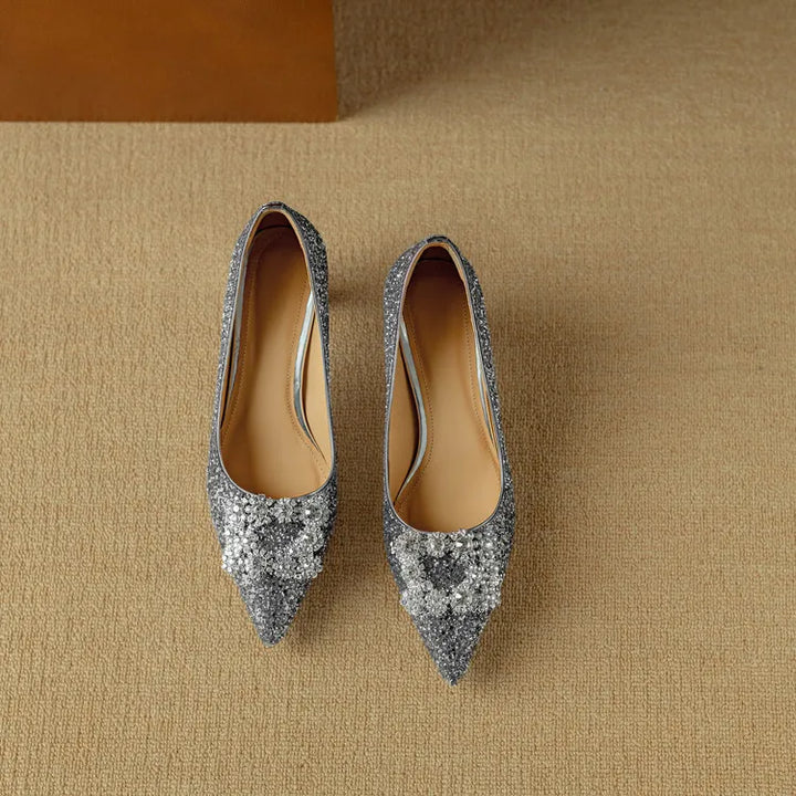 Zapatos de Tacón Brillantes Gloria