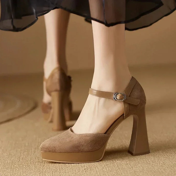 Zapatos de Tacón Elegantes Celeste