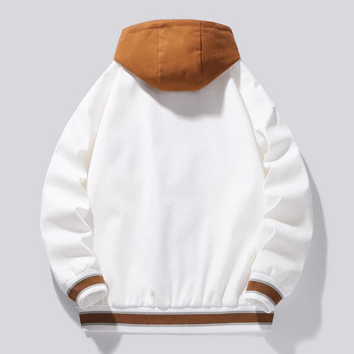 SUTONE™ | CHAQUETA VARSITY CON CAPUCHA