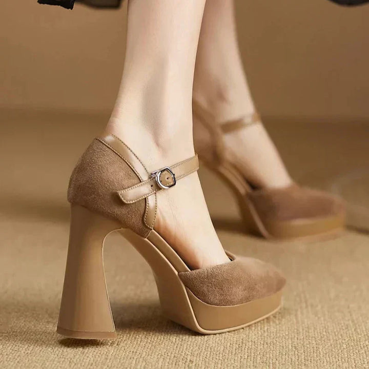 Zapatos de Tacón Elegantes Celeste