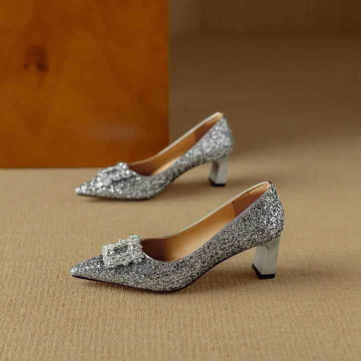 Zapatos de Tacón Brillantes Gloria