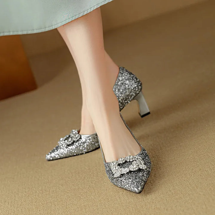 Zapatos de Tacón Brillantes Gloria