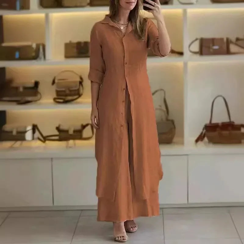 Alejandra – Conjunto camisero elegante