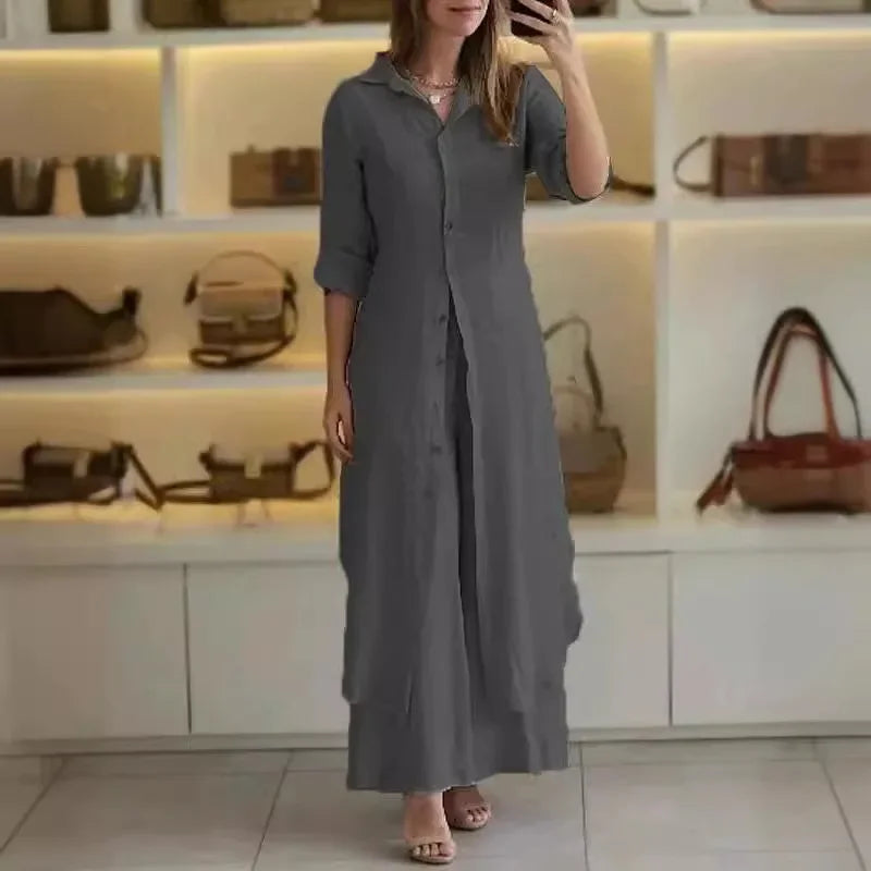 Alejandra – Conjunto camisero elegante