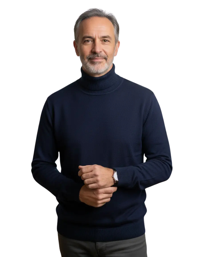 TITO VALDÉS™ | SUÉTER DE LANA CACHEMIRA CUELLO ALTO