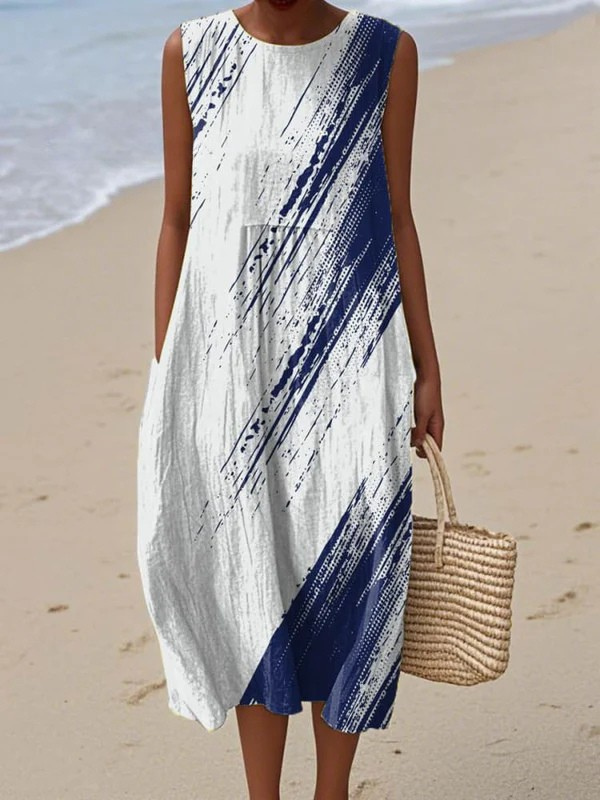 Vestido Midi Brushstroke Faith™