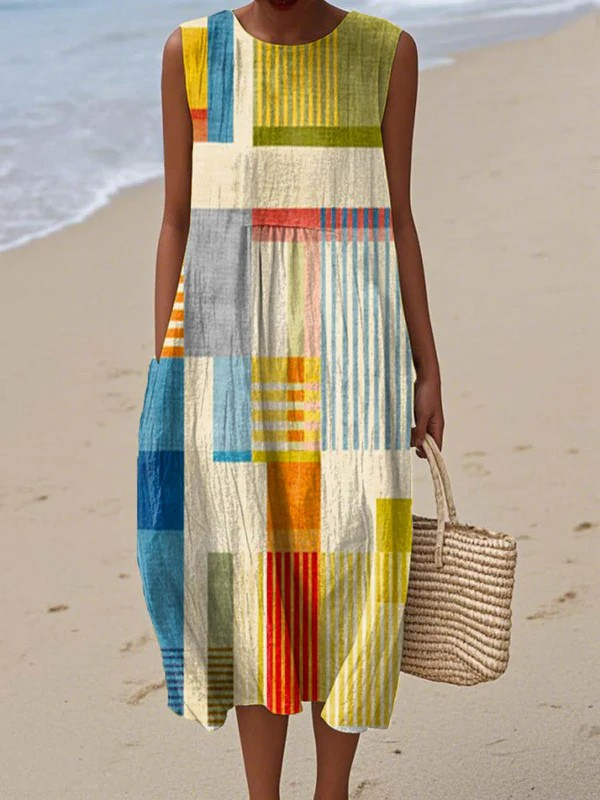 Vestido Midi Geométrico Eve™