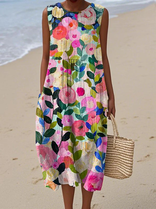 Vestido Midi Floral Ava™