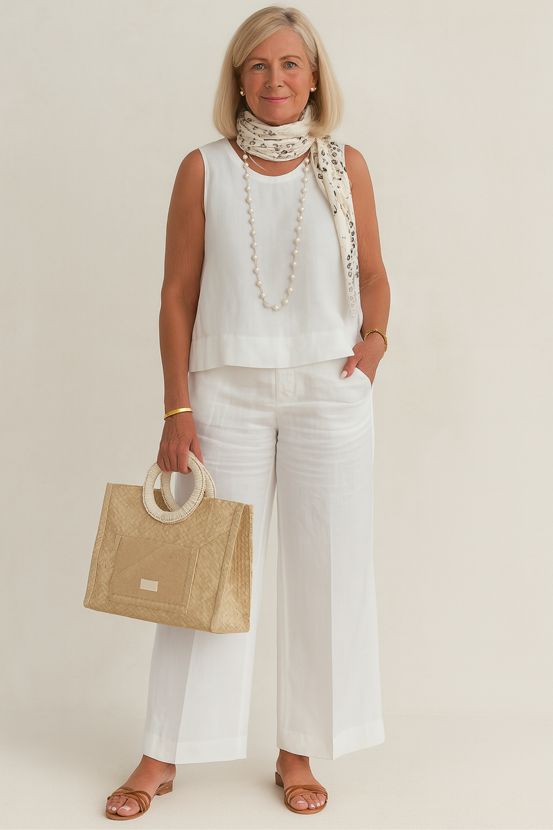 Elle | Conjunto de lino de dos piezas