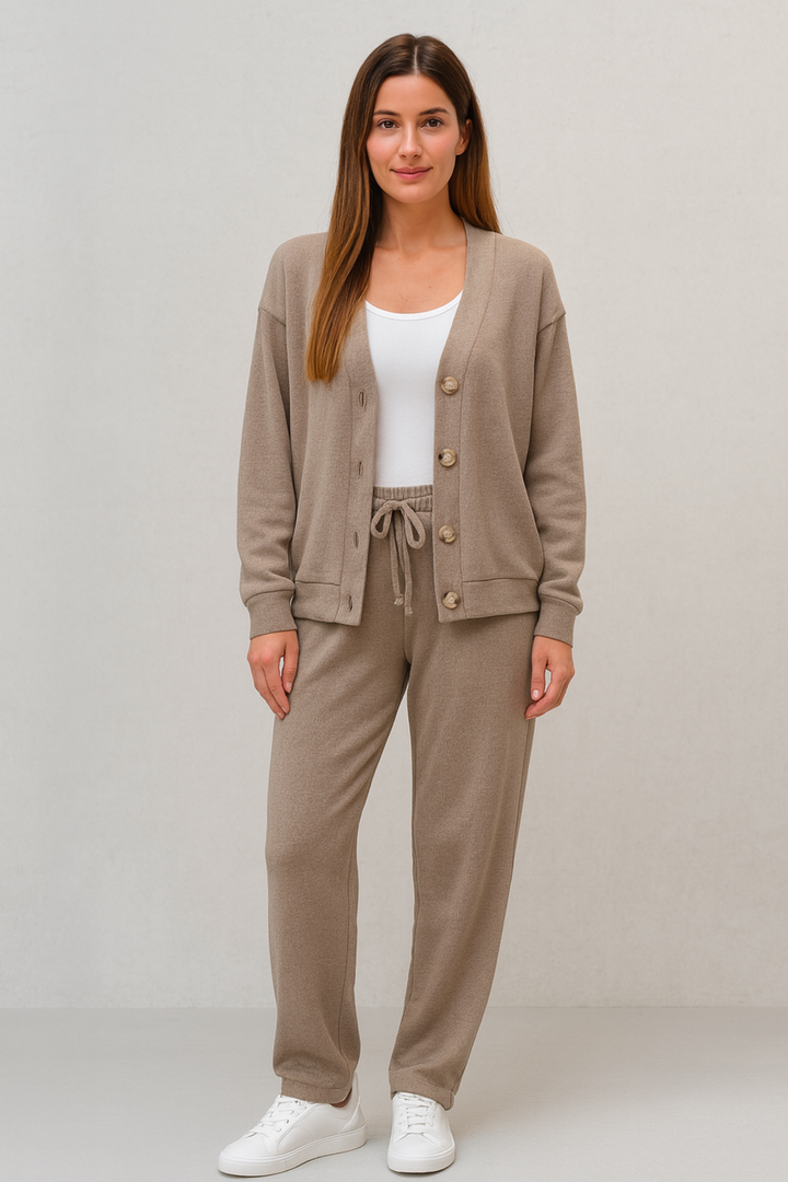 Elle | Conjunto de comodidad de 2 piezas de punto