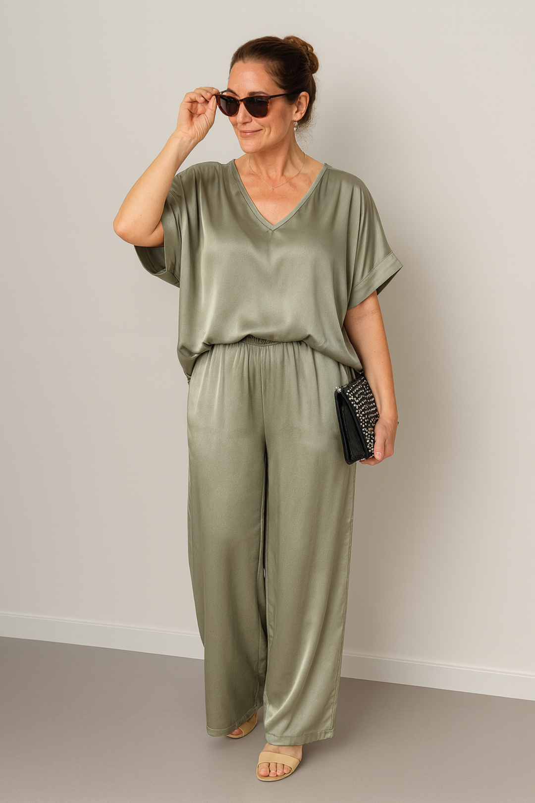 Elle | Conjunto de 2 piezas holgado y chic