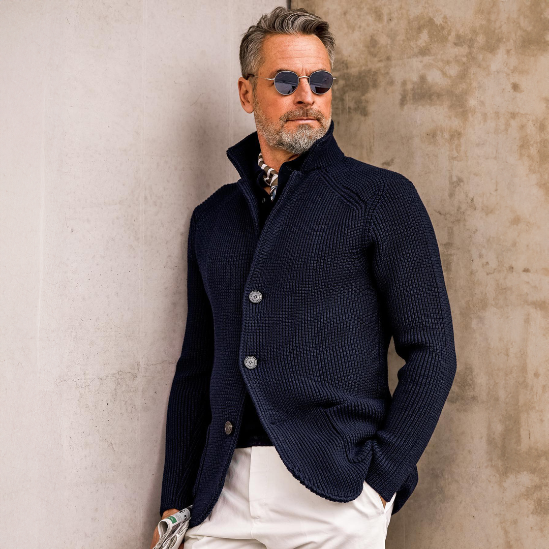 TIRSO™ | CHAQUETA DE PUNTO REFINADA