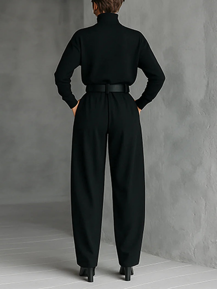 Julia | Conjunto de cuello alto y pantalón recto