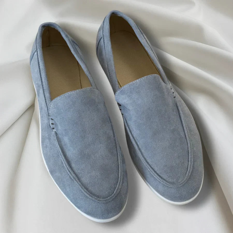 Enzo™ | Mocasines de ante con suela híbrida