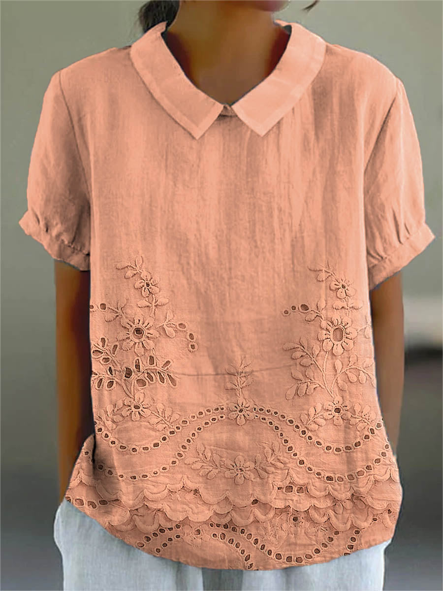 Lily | Camisa bordada con flores