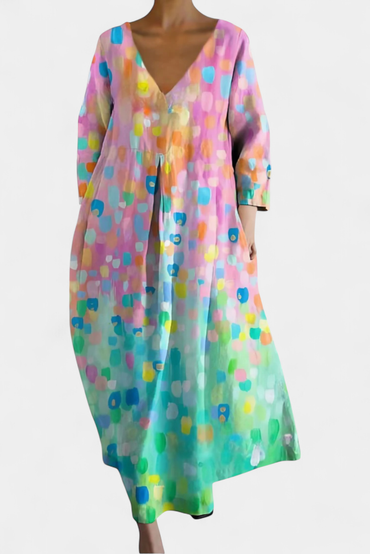 Isalinde | Vestido cómodo con escote en V