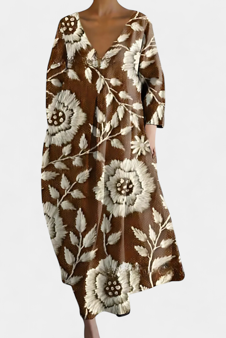Isalinde | Vestido cómodo con escote en V