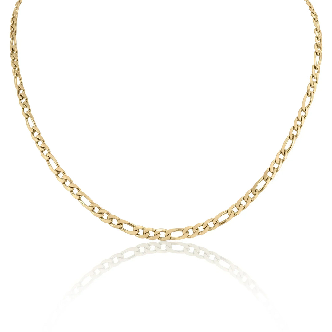 Valerie – Collar dorado con una estructura simple de eslabones.