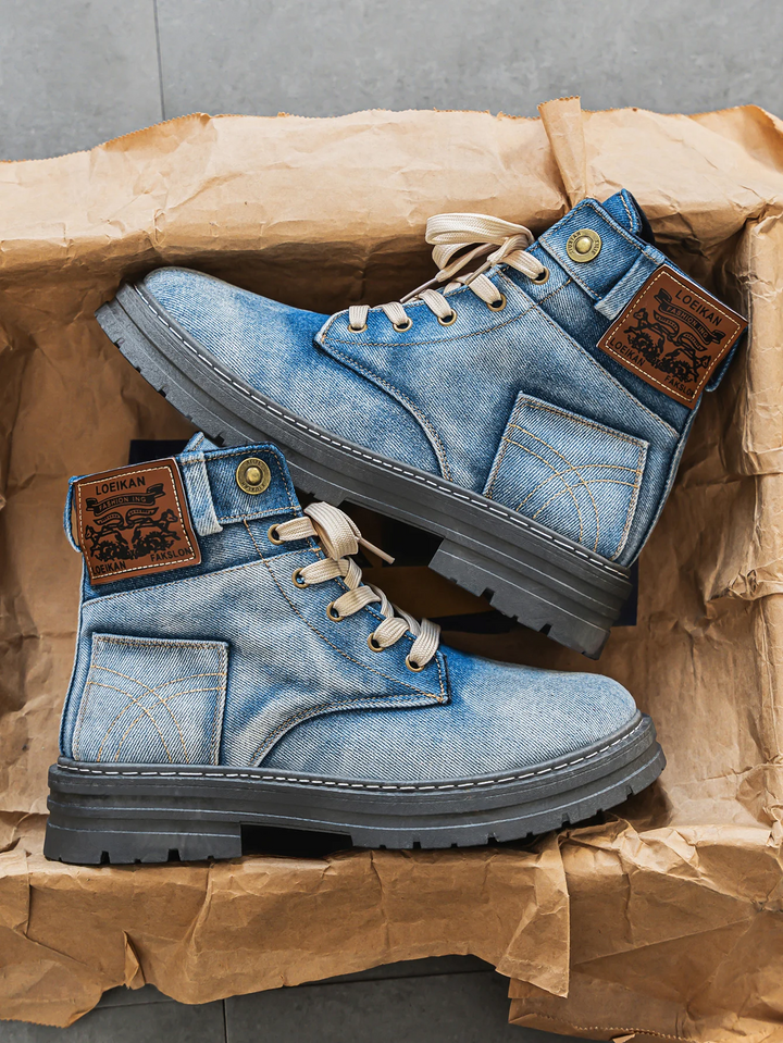 Aroa™ | Botines vaqueros con cordones