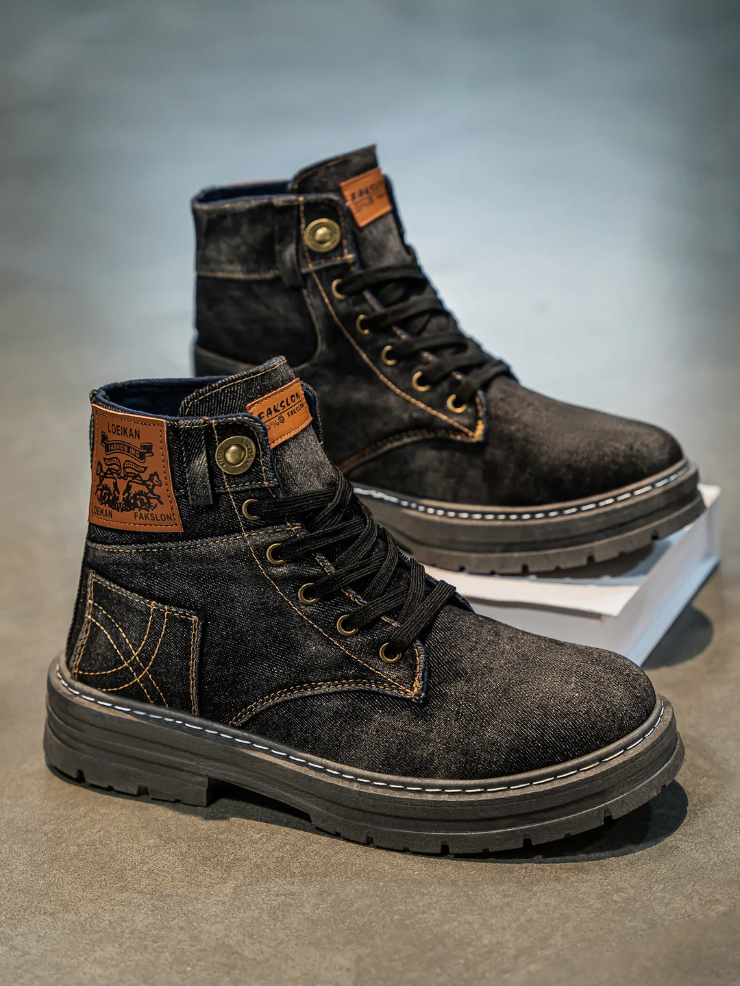 Aroa™ | Botines vaqueros con cordones