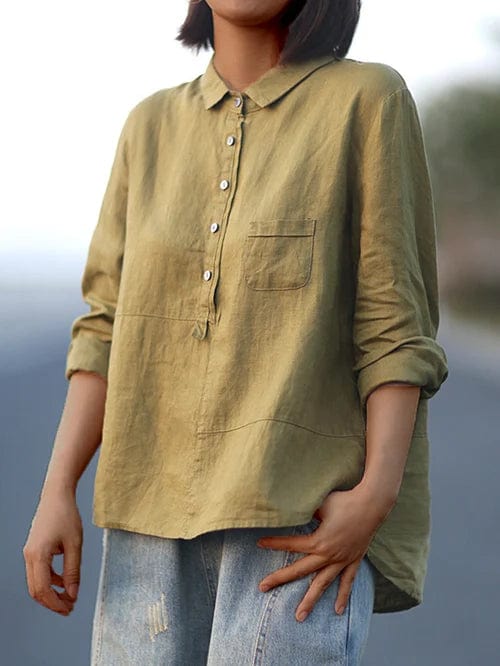 Elena | Blusa Atemporal de Algodón