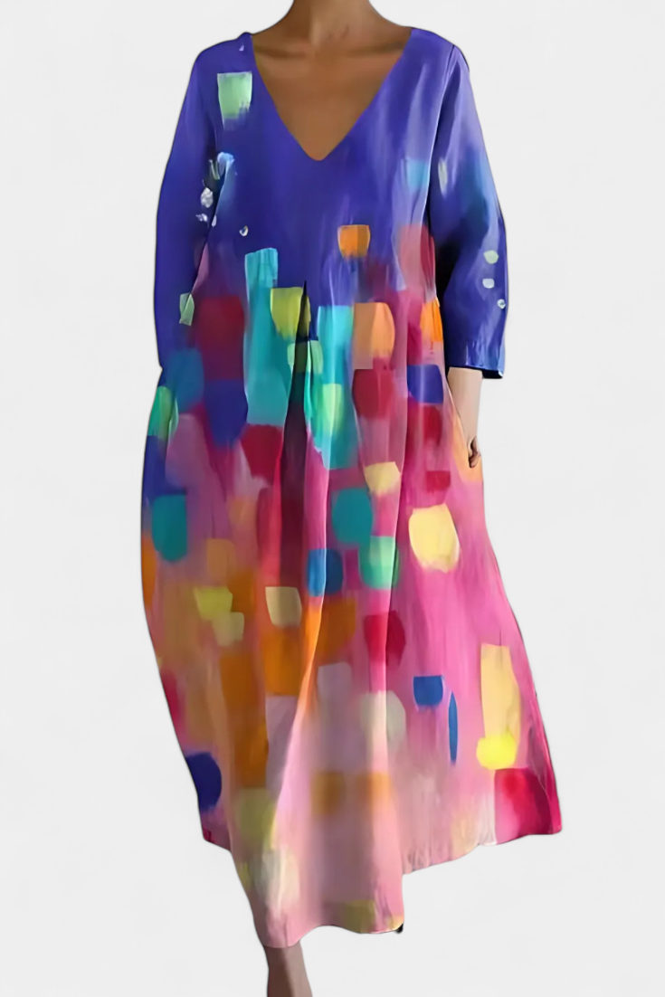 Isalinde | Vestido cómodo con escote en V