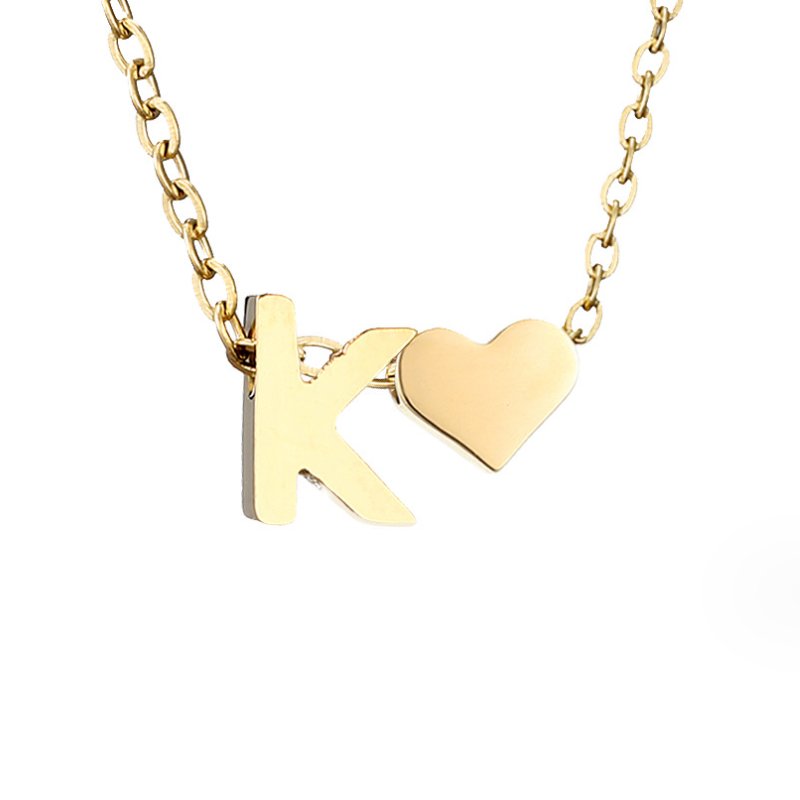 Nina – Collar dorado en forma de V.