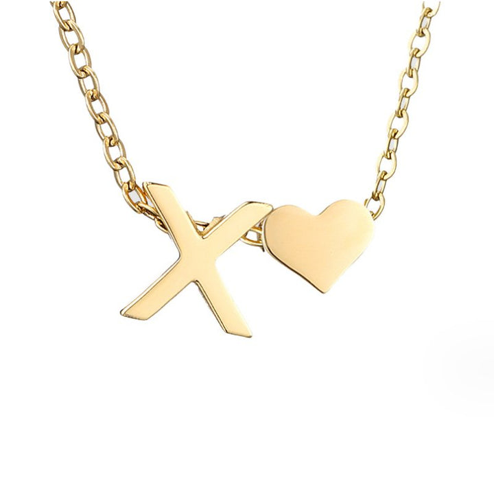 Nina – Collar dorado en forma de V.