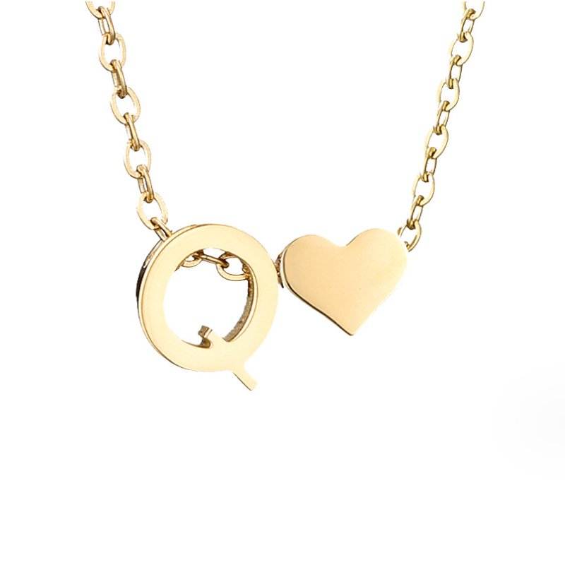 Nina – Collar dorado en forma de V.