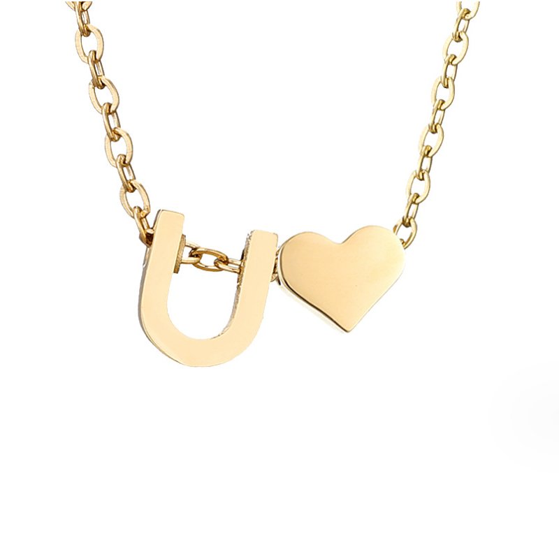 Nina – Collar dorado en forma de V.