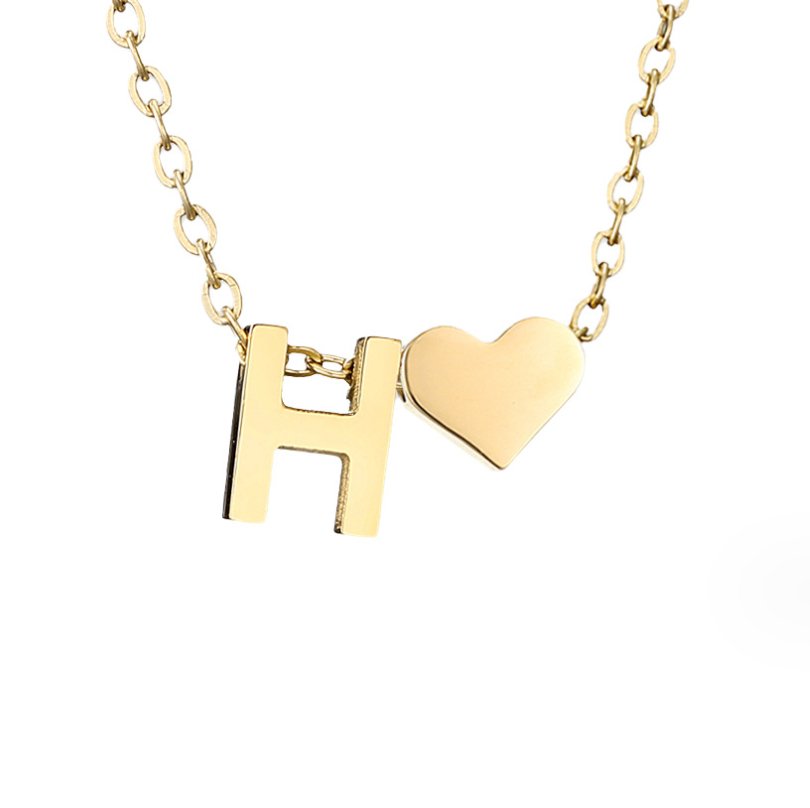Nina – Collar dorado en forma de V.