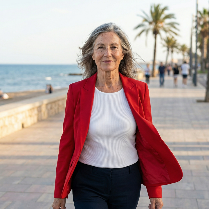 PAULA™| BLAZER CASUAL CON BOLSILLOS DELANTEROS