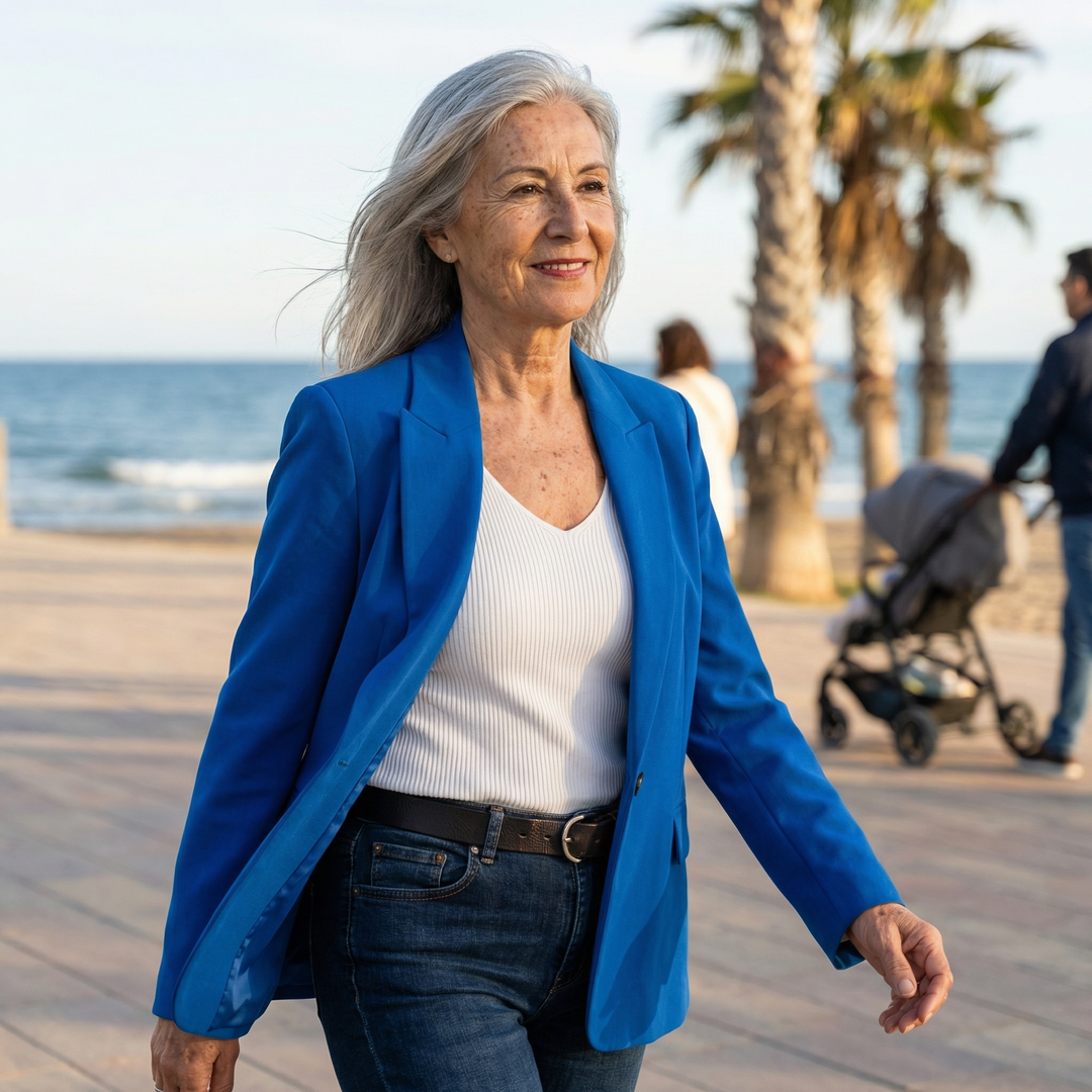 PAULA™| BLAZER CASUAL CON BOLSILLOS DELANTEROS