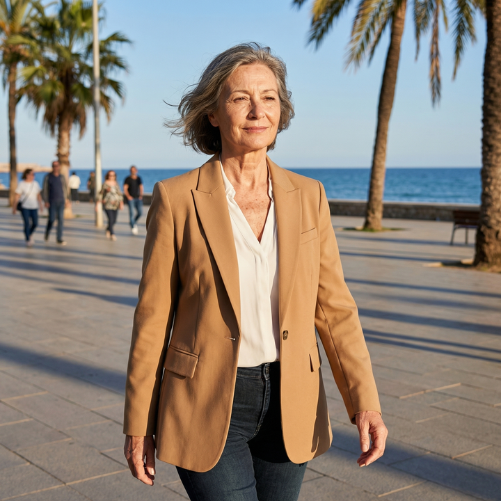 PAULA™| BLAZER CASUAL CON BOLSILLOS DELANTEROS