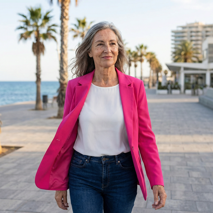 PAULA™| BLAZER CASUAL CON BOLSILLOS DELANTEROS