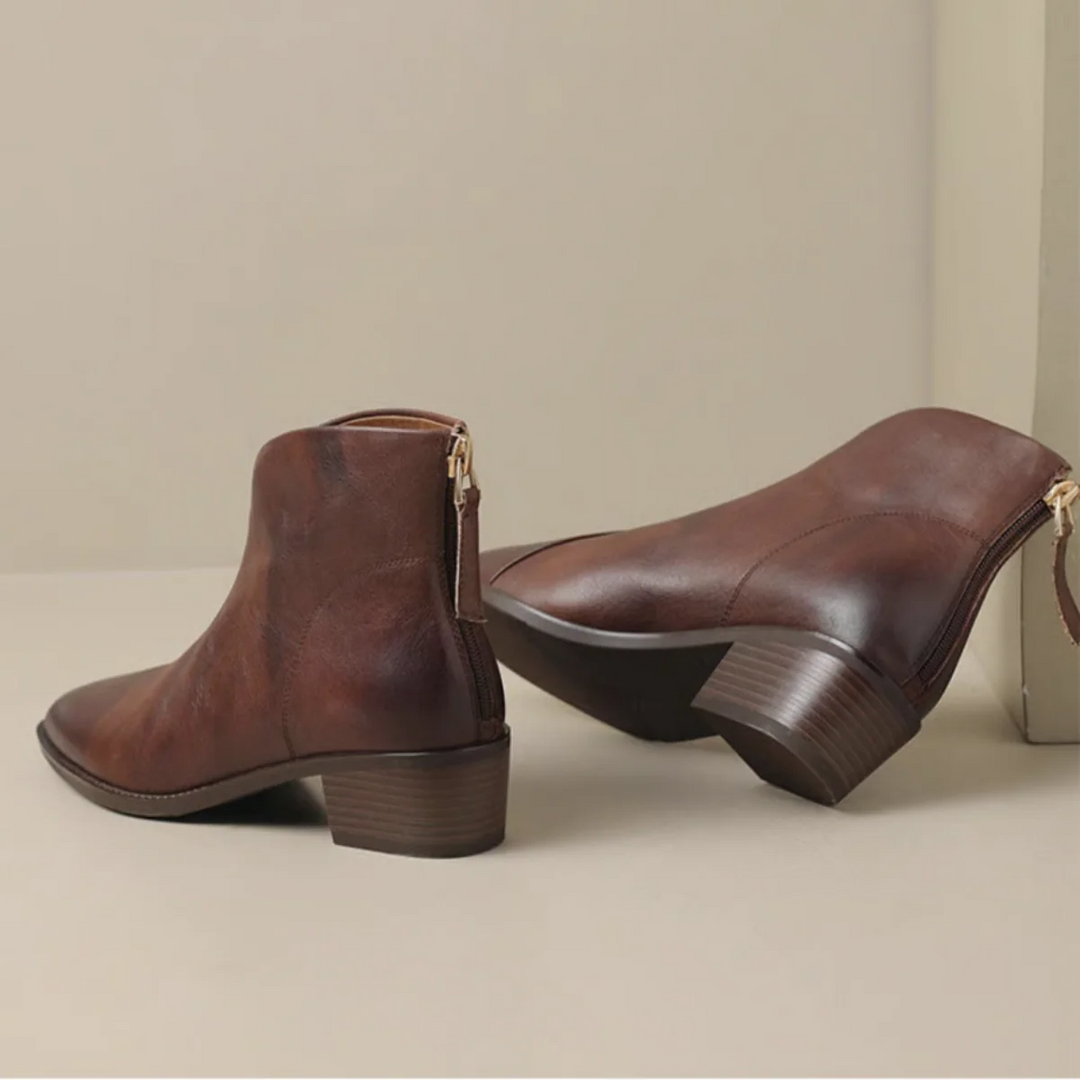 Anita | Botines de lujo con tacón bajo