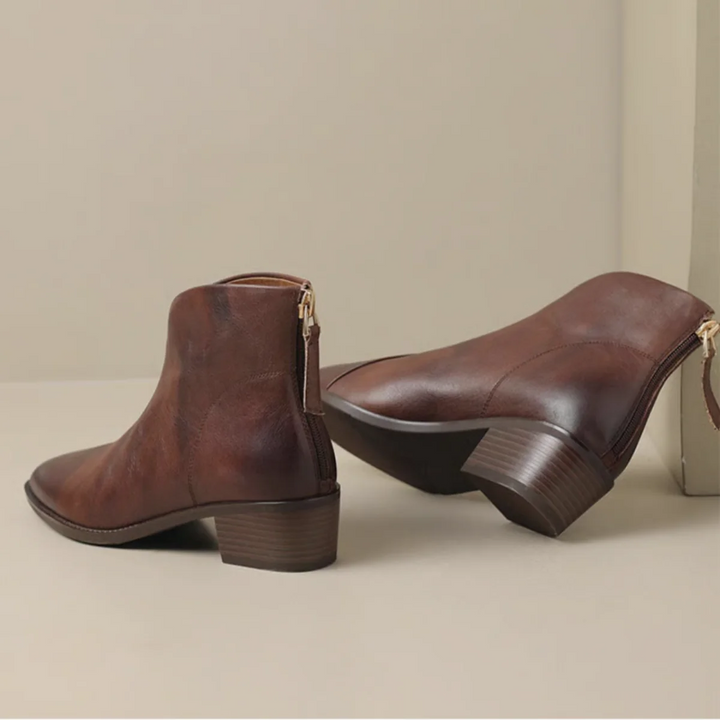Anita | Botines de lujo con tacón bajo