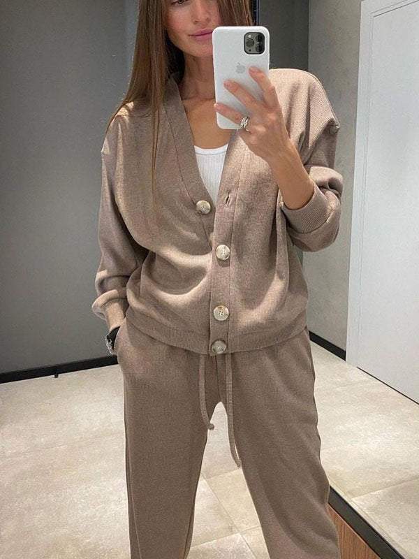 Elle | Conjunto de comodidad de 2 piezas de punto
